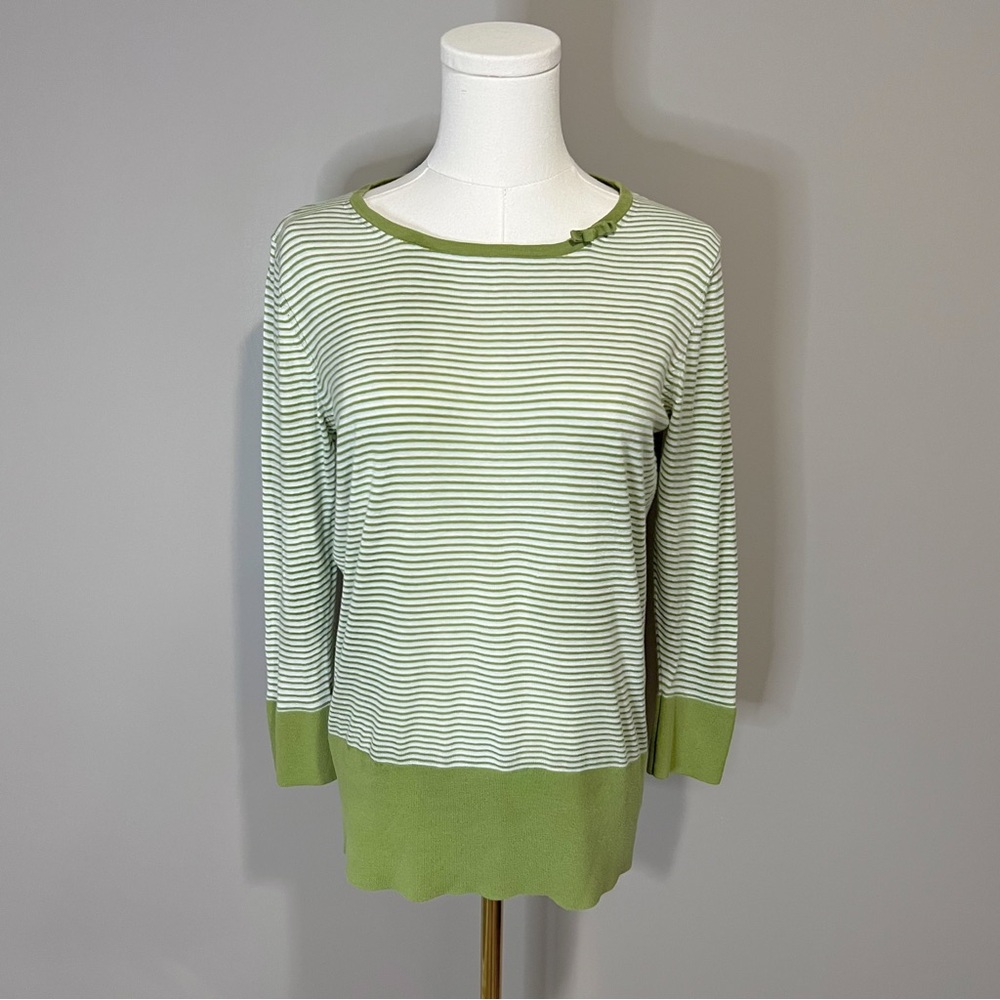 Banana Republic 100% Cotton Striped Sweater Size M